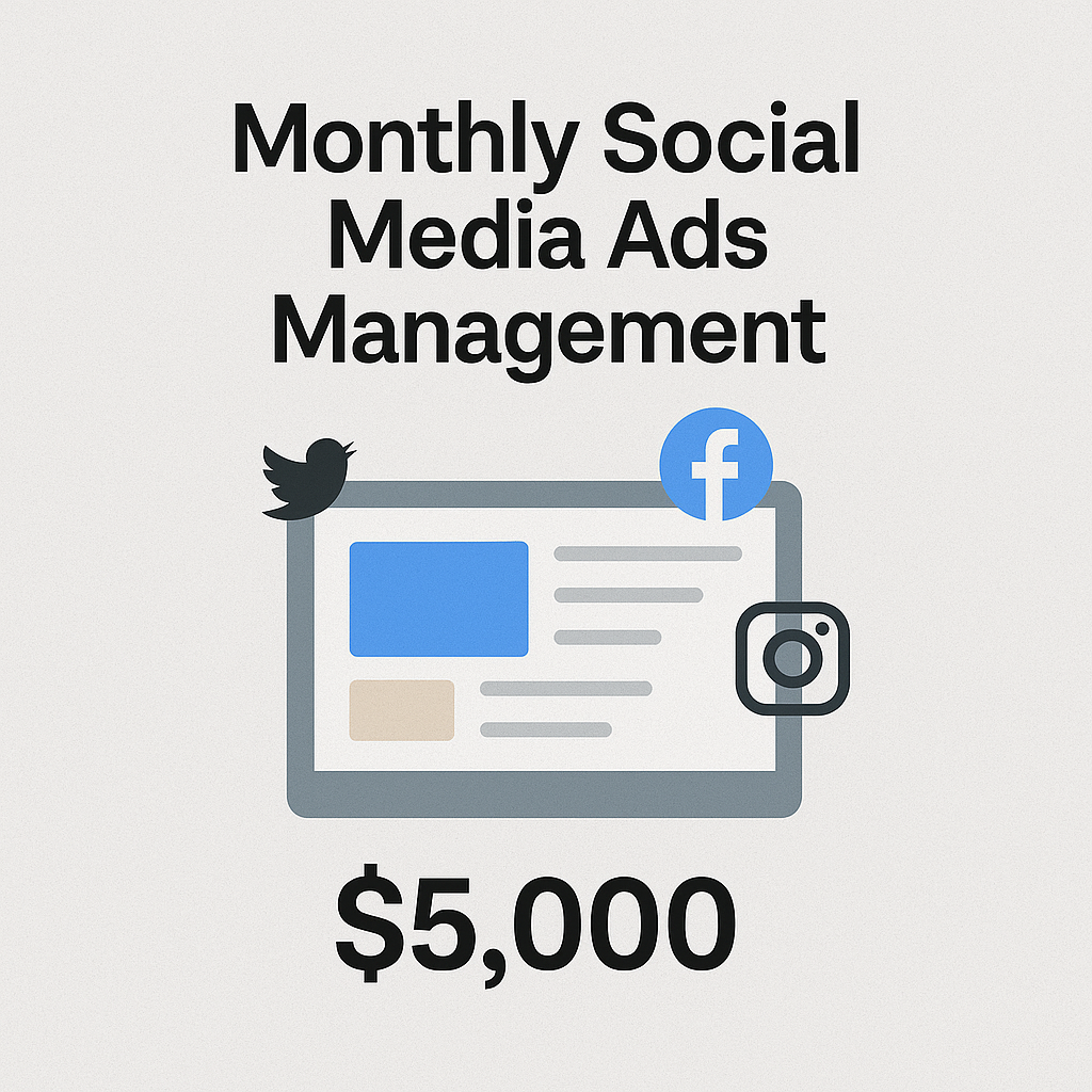 Monthly Social Media Ads Management